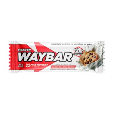 Barra de Proteína 45g (1 unidade) - Masterway Suplementos - Cookies and Cream