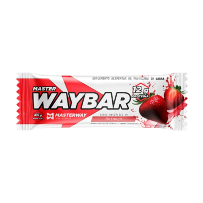 Barra de Proteína 45g (1 unidade) - Masterway Suplementos - Morango