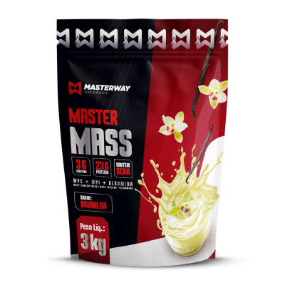 MASTER MASS Hipercalórico (Baunilha) 3Kg - Masterway Suplementos