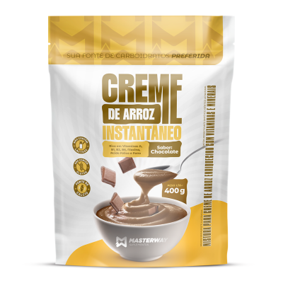 Creme de Arroz Instantâneo 400g - Chocolate - Masterway Suplementos
