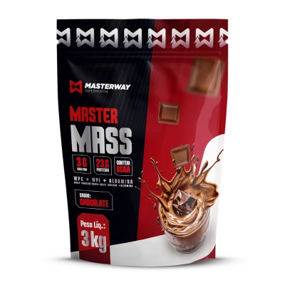 MASTER MASS Hipercalórico (Chocolate) 3Kg - Masterway Suplementos