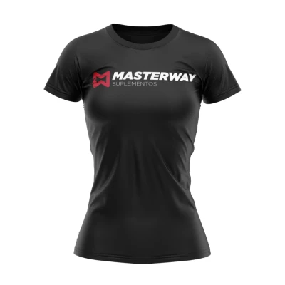 Camiseta Feminina Masterway - Cor Preta