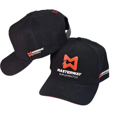 Boné Masterway - Preto com vermelho