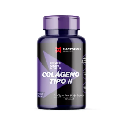 Colágeno TIPO II - 30 cápsulas - Masterway Suplementos